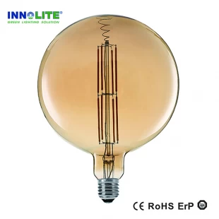 Bombillas de luz de filamento LED decorativas de globo grande G260
