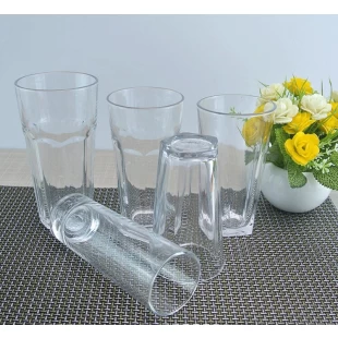 12オンスの水の眼鏡安い明確な飲み物のカップの品質毎日の飲み物の卸売