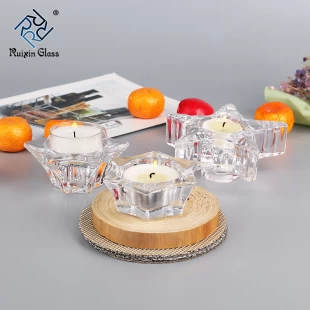 2017 candelabro de cristal romántico creativo más popular de la vela del huracán para la cena de la cena de la luz de la vela