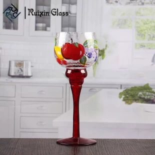 8 inch tall glass candle holders bulk goblet long stem glass candle holders wholesale