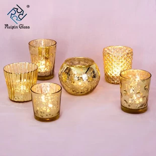 CD012 Top Sale Lage prijs Maatwerk Rose Gold Candle Holder Fabrikant In China