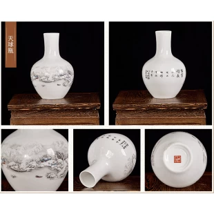Grossista de vaso de cerâmica China lindo decore vaso exportador