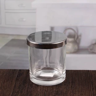 Limpar vasos de vela pequenos vela de vidro atacado
