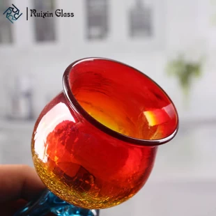 Farbige Becher Kerzenhalter Weinglas Form Kerzenhalter Großhandel