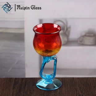Colored goblet candle holder wine glass shape candle holder wholesale