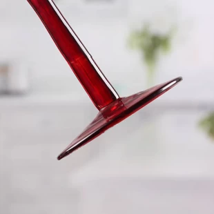 Crackle candelabro de cristal titular de vástago rojo decorativo candelero proveedor