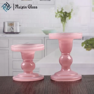 Custom tealight candle holders bulk pink pillar candle holders