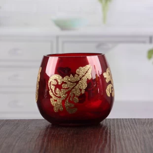 Factory direct wholesale red bulk beautiful candle holders