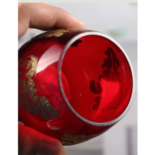 Factory direct wholesale red bulk beautiful candle holders