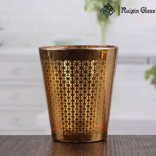 Factory price wholesale golden candle holder wall tealight candle holder