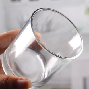 Glas kandelaars bulk transparante ronde kaarsenhouders kleine glazen kandelaar kaarsenhouders fabrikant