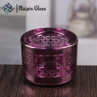 Good quality cheap purple thick candle holders in bulk