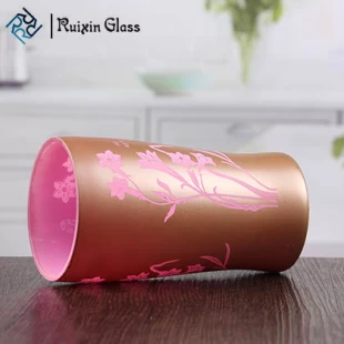 New design wall decor candle holder pink glass candle holders wholesale