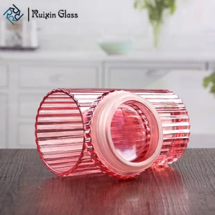 Pink decorating candle jars wall decor candle holder with lids