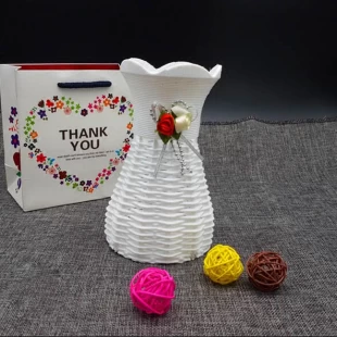 Herbruikbare Plastic Flower Vaas Home Decoratie Delicate Design