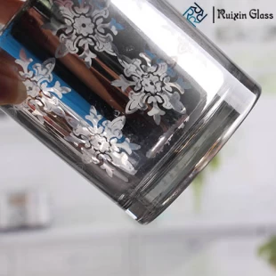 Castiçais de vidro de prata votives castiçais grossistas