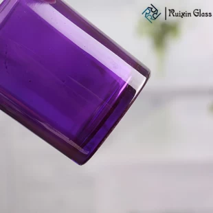 Sostenedores votive de cristal pequeños sostenedores de vela púrpuras al por mayor