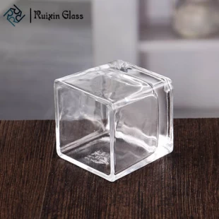 Vierkante glazen kandelaars bulk heldere glazen kandelaars groothandel