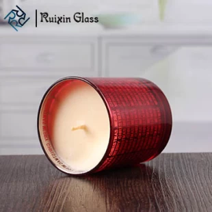 Stained glass candle holder red candle holder wholesale