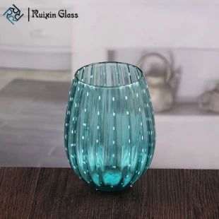 Striped turquoise candle holders cheap candle sticks holder wholesale