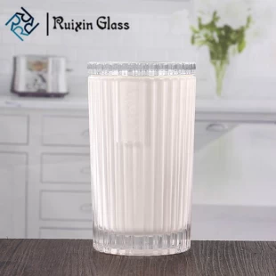 White candle jars cheap glass candle jars on sale