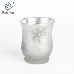 Wholesale clear outdoor candle lanterns frosted hurricane candle holders for party