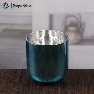 Wholesale cyan decorative candle sets beautiful candle cups for candlesticks