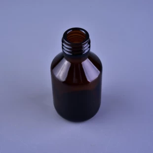 Botella de cristal ambarina de la capacidad diferente de la capacidad al por mayor