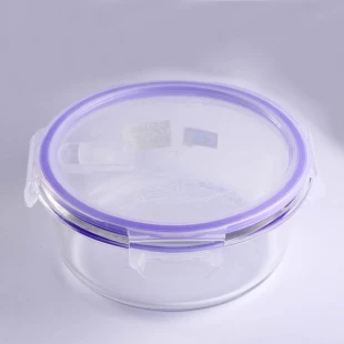 Wholesale pyrex glass bowl round glass salad bowl with lid