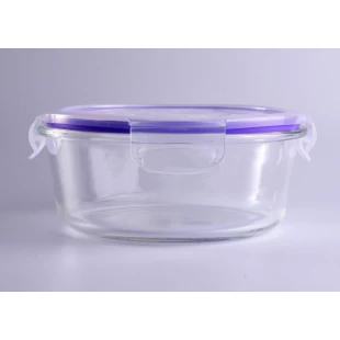 Wholesale pyrex glass bowl round glass salad bowl with lid