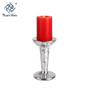 lujo mesa de comedor decoración pilar de metal candelabro