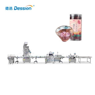 중국 Dession 자동 차 병 충전 상한 기계 과립 병 충전 기계 공장