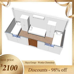 Rumah buruh kontena pek kos rendah China