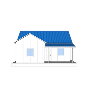 Heya-2B03-A الصين 2 غرفة لوحة شطيرة منزل الجاهزة مصنع لودج الجاهزة