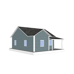 Heya-2B03-B China casa pré-fabricada pré-fabricada da casa do painel de sanduíche de 2 quartos fornecedor