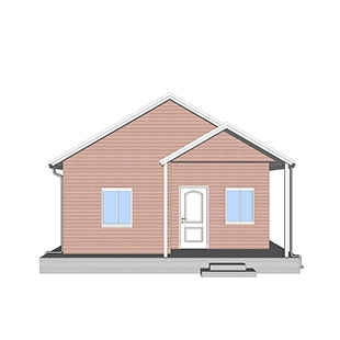 Heya-2Q02 China 2-silid na bahay light gauge prefabricated steel house para sa mga bata