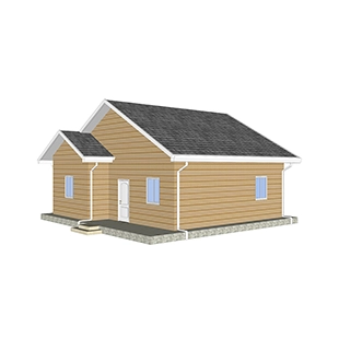 Heya-2Q04 China 2 room light gauge house mababang halaga ng mataas na kalidad para sa Kenya