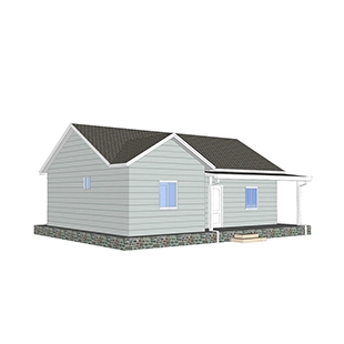 Heya-2Q06 China 2 room light gauge house easily constructed durable prefabricated house