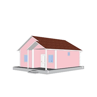 Heya-2S02 الصين 2 غرفة نوم منزل الأسمنت الرغوي الجاهزة المصنعة للنزل الجاهزة