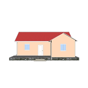 Heya-2S05 Китай 2х комнатный пенобетонный дом по низкой цене в Чили в продаже