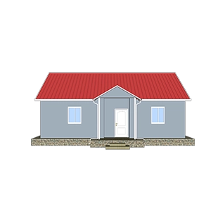 Heya-3S02 China 3-х комнатная конструкция дома из вспененного цемента, легкая конструкция в Южной Африке