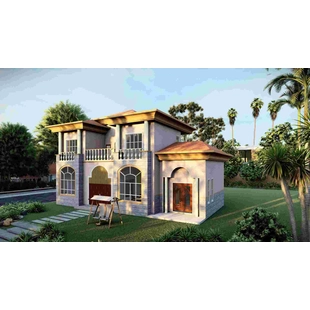 تصميم الفاخرة الحديثة الجاهزة الصلب الرئيسية فيلا البناء -QB21