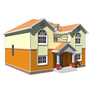 Villa Luxury- (Heya-qb33) China Steel Frame Sandwich Panel Pra Kejuruteraan Bangunan Cahaya Bangunan Hidup Pengilang