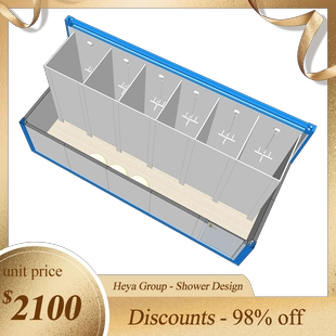 Disenyo ng Shower - Heya Superior Quality Easy Bumuo ng Murang Prefabricated Portable Modular Shower House For Sale