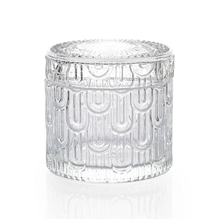 9x6.5cm Luxury  Embossed Candle Vessel Supply