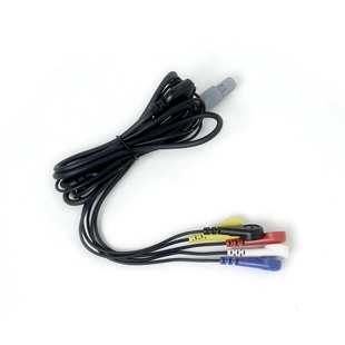 6-Pin LEMO-Compatible to 5-Lead 3.5mm Female Snap Electrode Cable