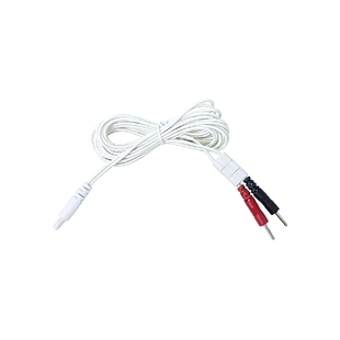 DC 2.35mm to Dual 2.0mm Electrode Pin TENS/EMS Lead Wire with Triple Slider