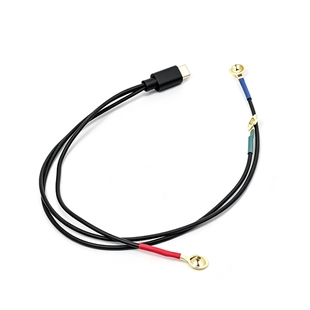 Type-C Male to 10.0mm Gold-Plated EEG/ECG Cup Electrode Cable