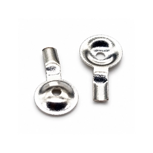 10mm Pure Silver Disc EEG Electrode with Lead Attachment Tab