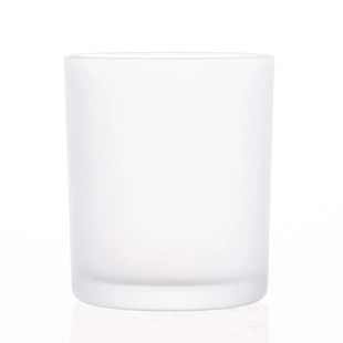 Milchglas-Kerzenhalter mit 11 Unzen Wachsfüllung